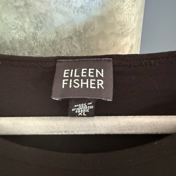 Eileen fisher sleeveless black spandex blend dress xl - Picture 4 of 6